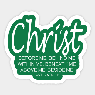 St. Patrick Breastplate Prayer Sticker